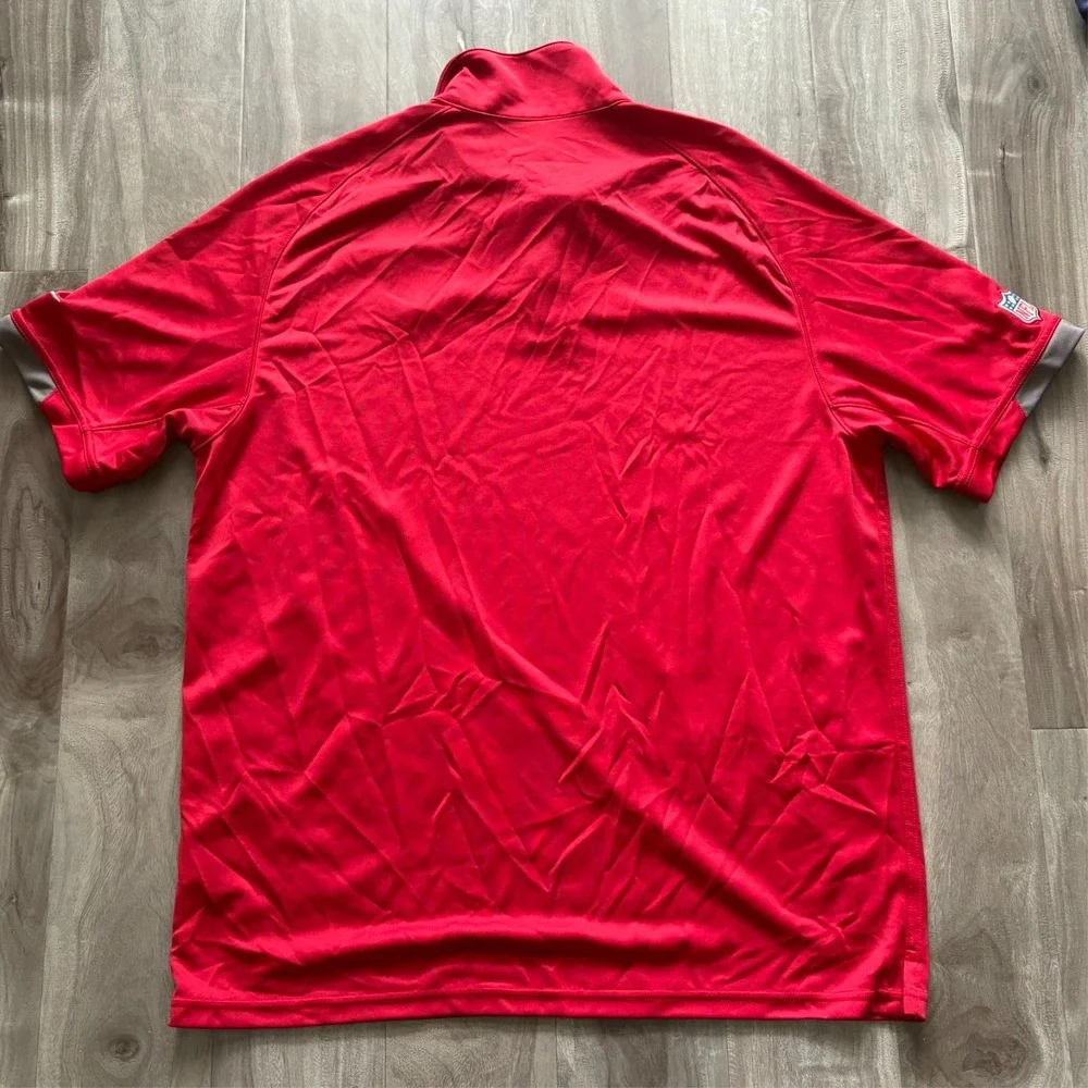 Nike Tampa‎ Bay Buccaneers NFL On-Field Polo Shirt Men's Large Red Dri-Fit Golf